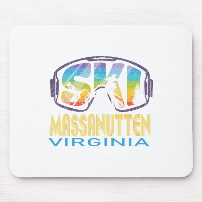 Ski Manutten Vermont Skiing Vacation  Mouse Pad (Front)