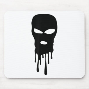 Ski Mask Balaclava Bandit Mask Robber Mask Hip Hop Mouse Pad