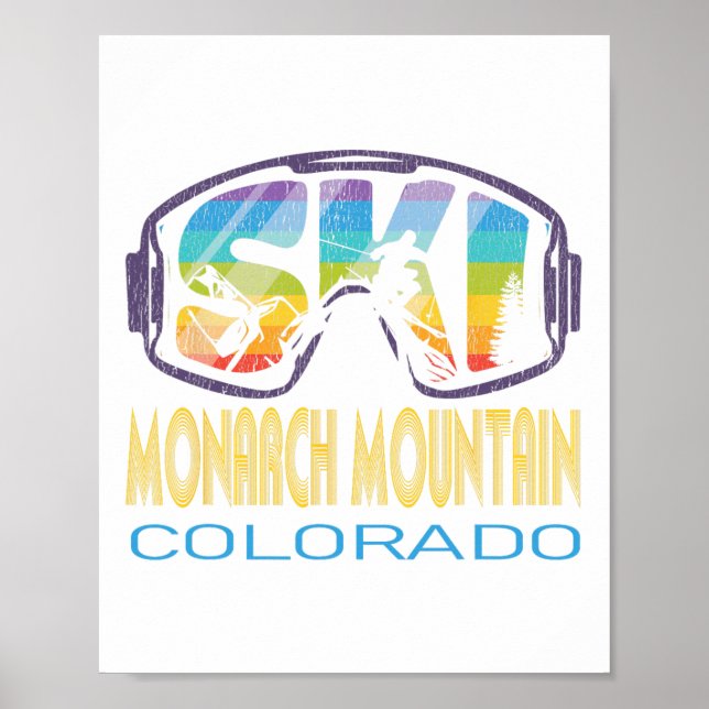Ski Monarch Mountain Colorado Skiing Vacation  Poster (Front)