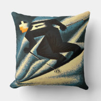 Ski Mont Blanc 1951 Vintage French Skiing Poster