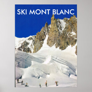 Ski Mont Blanc, France Poster
