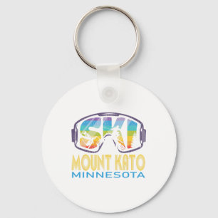 Ski Mount Kato Minnesota Skiing Vacation Key Ring