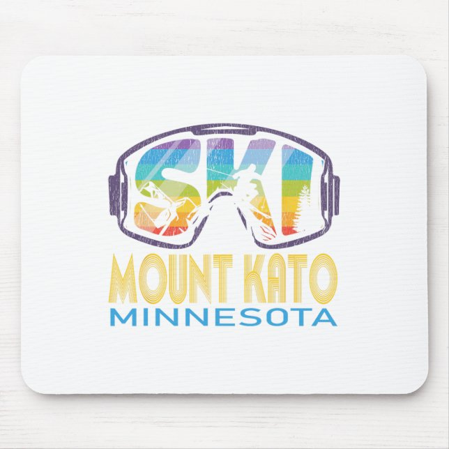 Ski Mount Kato Minnesota Skiing Vacation  Mouse Pad (Front)