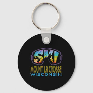 Ski Mount La Crosse Wisconsin Skiing Vacation  Key Ring