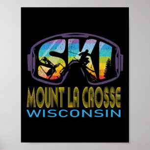 Ski Mount La Crosse Wisconsin Skiing Vacation  Poster