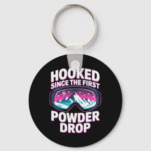 Ski Mountain For Men And Women. Powder Skiing _12 Key Ring