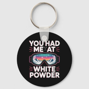 Ski Mountain For Men And Women. Powder Skiing _6 Key Ring