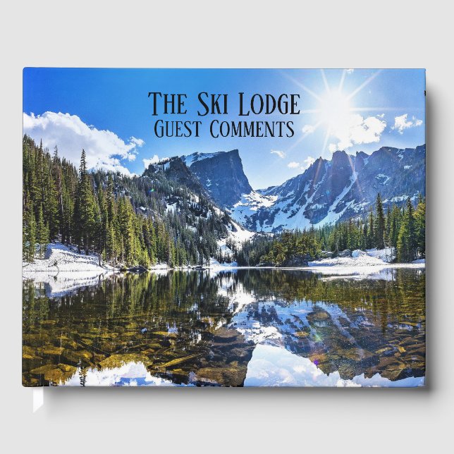 Ski Mountains Hotel Vacation House Welcome Guest Book (Front)