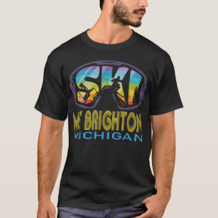 Ski Mt Brighton Michigan Skiing Vacation T-Shirt