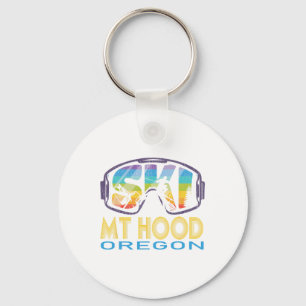 Ski Mt Hood Oregon Skiing Vacation Key Ring