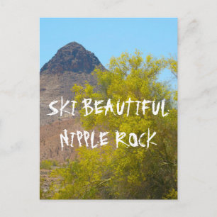 Ski Nipple Rock Postcard
