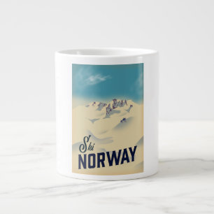 Ski Norway Large Coffee Mug