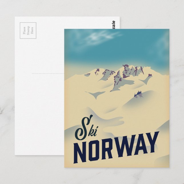 Ski Norway Postcard (Front/Back)