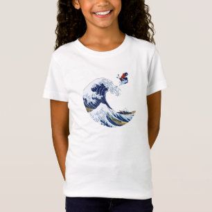 Ski on The Great Wave of Kanagawa Japanese T-Shirt