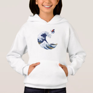 Ski on The Great Wave of Kanagawa Tee