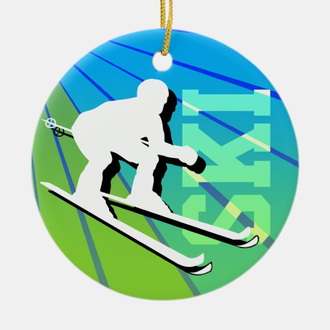 Ski Ornament Add Photo (Front)