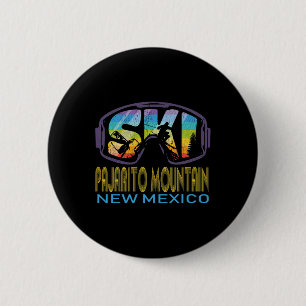 Ski Pajarito Mountain New Mexico Skiing Vacation 6 Cm Round Badge