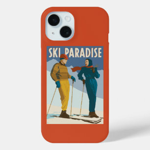 Ski Paradise Vintage  Print iPhone 15 Case