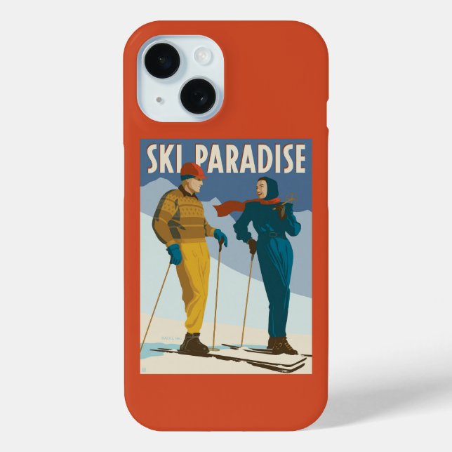 Ski Paradise Vintage  Print Case-Mate iPhone Case (Back)