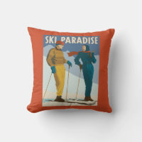 Ski Paradise Vintage Print