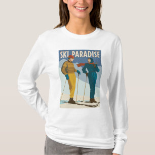 Ski Paradise Vintage Print T-Shirt