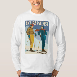Ski Paradise Vintage Print T-Shirt