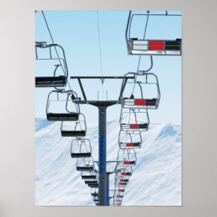 Ski Park Chairlifts Poster