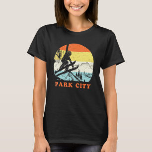 Ski Park City Utah Vintage Snow Skiing Vacation T-Shirt