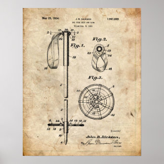 Ski Patent Poster