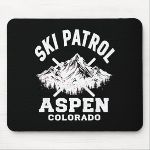Ski patrol aspen colorado skiing & snowboardin mouse pad