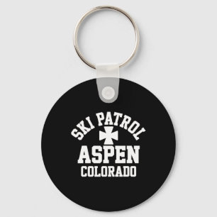 Ski Patrol Aspen Colorado Skiing And Snowboarding  Key Ring