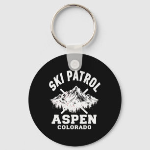 Ski Patrol Aspen Colorado Skiing And Snowboarding  Key Ring