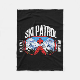 Ski patrol fall haul _ winter sports _ skiing skie fleece blanket