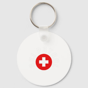 Ski Patrol Pocket Outfit Slope Emergency Skier Saf Key Ring