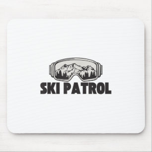 Ski Patrol Winter Skiing Goggles Mountain Trip _1 Mouse Pad