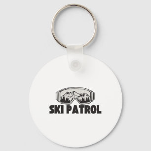 Ski Patrol Winter Skiing Goggles Mountain Trip  Key Ring