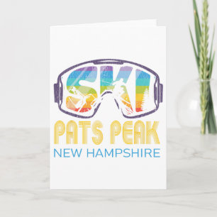 Ski Pats Peak New Hampshire Skiing Vacation Card