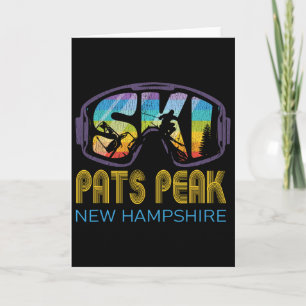 Ski Pats Peak New Hampshire Skiing Vacation Card