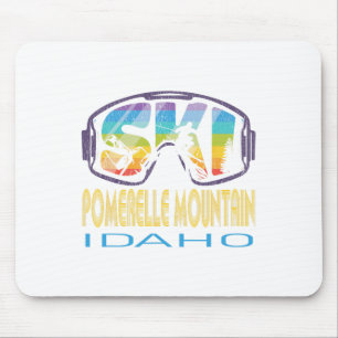 Ski Pomerelle Mountain Idaho Skiing Vacation Mouse Pad