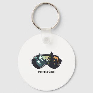 Ski Portillo Chile Mountain Skiing T Men And Women Key Ring