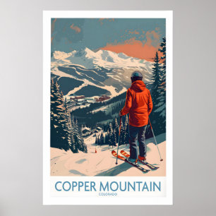 Ski Poster Copper Mountain Wall Art Winter Sports