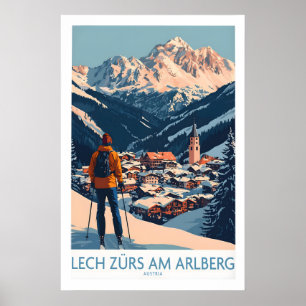Ski Poster Lech Zürs am Arlberg Austria 1