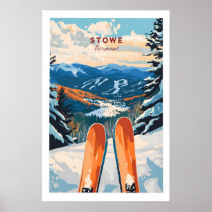 Ski Poster Stowe Vermont 1