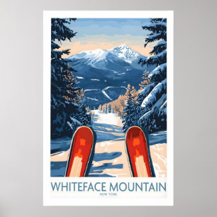 Ski Poster Whiteface Mountain Ski Resort 1