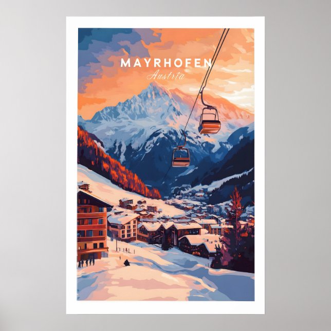 Ski Print Mayrhofen Austria 1 (Front)