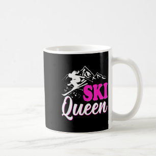 Ski queen wintersport player skiing snowboarding coffee mug