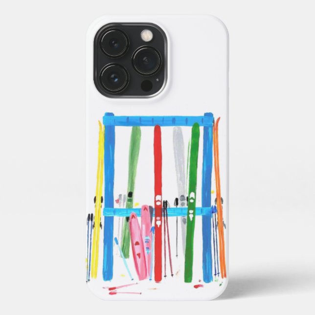 Ski Rack iPhone Case (Back)