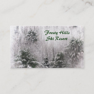 Ski Resort Business Card