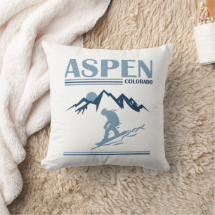 Ski Resort Colorado Aspen Cushion