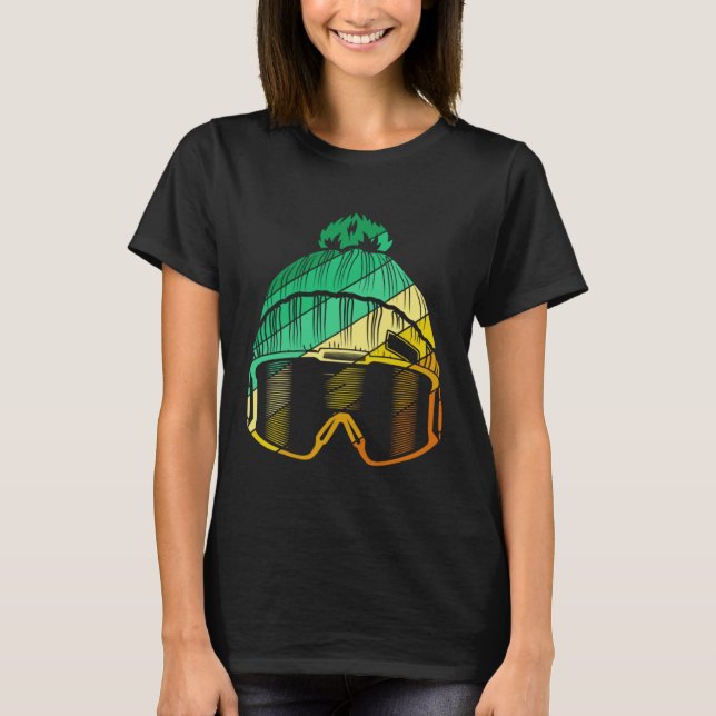Ski Rider Fun Skiing Ski Mountains  Ski Rider  1 T-Shirt (Front)